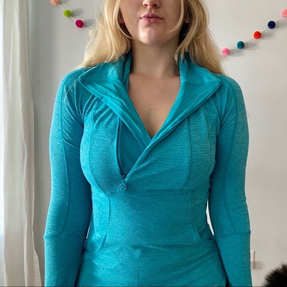 Lululemon blue lightweight exercise jacket!!!! - Picture 2 of 7